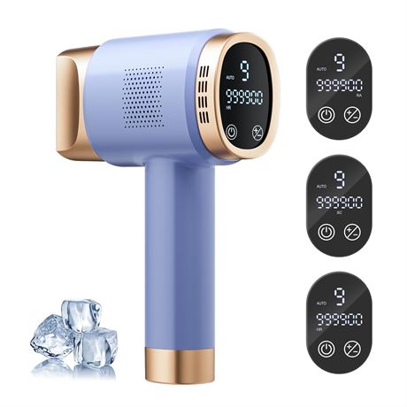 IPL Hair Removal for Women & Men Ice-Powered At-Home Device for Legs & Face