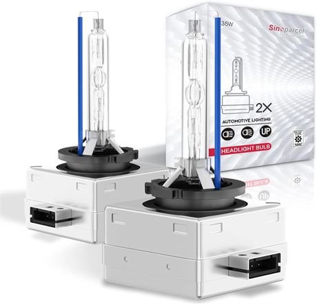 Sinoparcel Lot de 2 ampoules HID x non D3S 8000K 35W   phares haut/bas