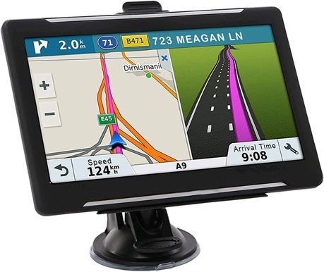 7" GPS Navigation for Car Voice Prompts Speed Warning Lifetime Maps