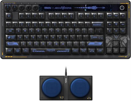 8BitDo Retro 87 Mechanical Keyboard, hot-swappable Kailh, RGB, wireless