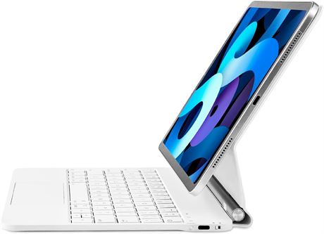Magic Keyboard for iPad Pro 11 & iPad Air 11, M2/M3, with Trackpad, White