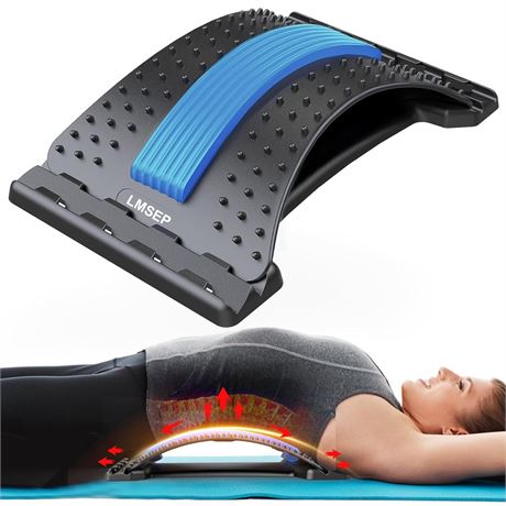 Back Stretcher for Lower Back Pain Relief, Spine Decompression, Multi-Level