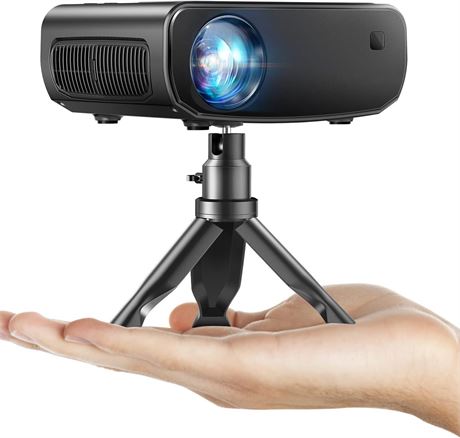 Mini Projector 5G WiFi 1080P ELEPHAS with Tripod Carry Bag 200" Display