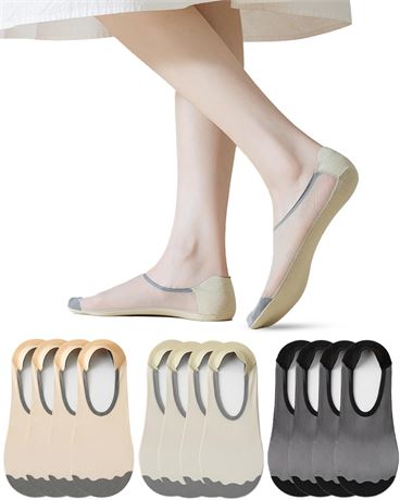 Thin No-Show Socks Women, Low-Cut Invisible, Ultra-Thin, Cool for Summer