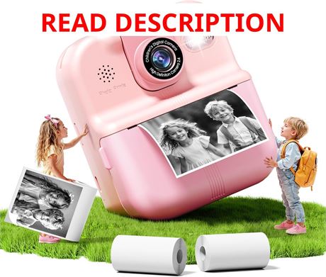 Appareil Photo Enfant Liscuty Instantané Rose, Jouet 3-12 Ans