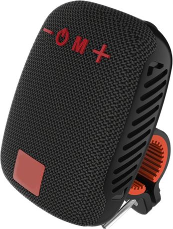 Portable BT Speaker for Bike, Waterproof, Dual Pairing, FM Radio (Black)