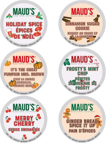 Maud's 42 dosettes arôme hiver, recyclables, Arabica