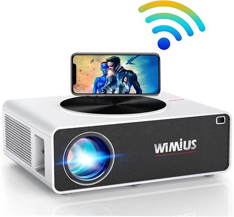 WiMiUS K3 4K Projector 5G WiFi 500" Display 60 Hz Outdoor Zoom Low Lag Support