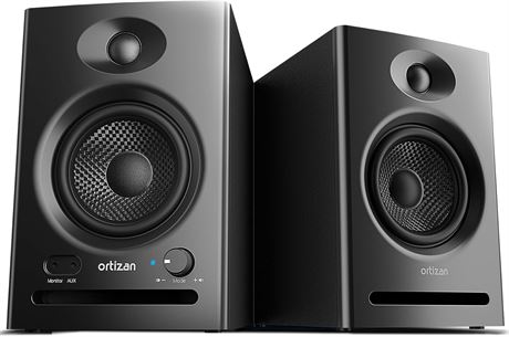 C7 Dual-Mode 2.0 Studio Monitors, Bluetooth 5.3 Speakers (Pair, Black)