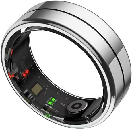 Smart Ring for Women & Men 24/7 Fitness & Health Tracker (HR/SpO2/HRV) IPX8