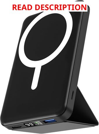 podoru MagSafe Battery Pack 10000mAh Magnetic Power Bank 22.5W PD Black