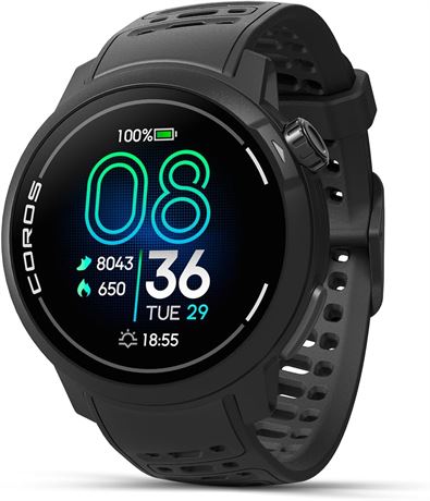 COROS PACE Pro GPS Sport Watch, 1.3" AMOLED, 20-Day Battery (Black)