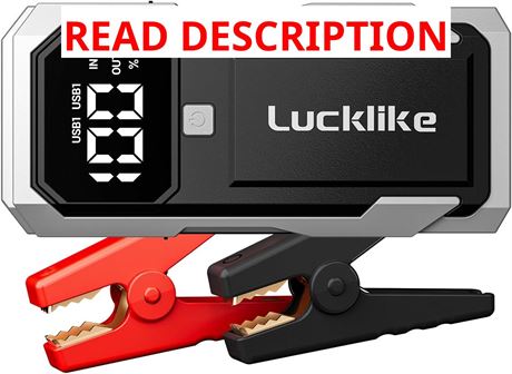 Batterie Démarrage Voiture Lucklike 3000A 8.0L Essence 7.0L Diesel LED