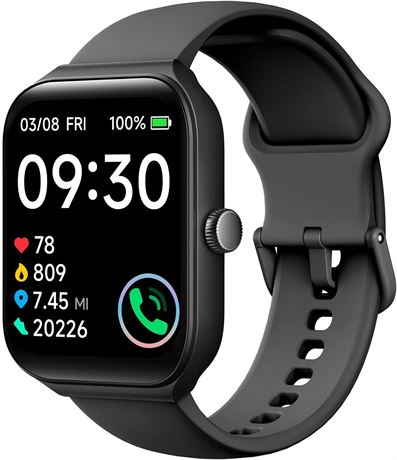 TOOBUR 1.95" Smart Watch Alexa Built-in Bluetooth Call Fitness Tracker IP68