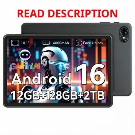 TABWEE AI Tablet T80, 12GB/128GB, Gemini AI 2.0, 6000mAh, Gray