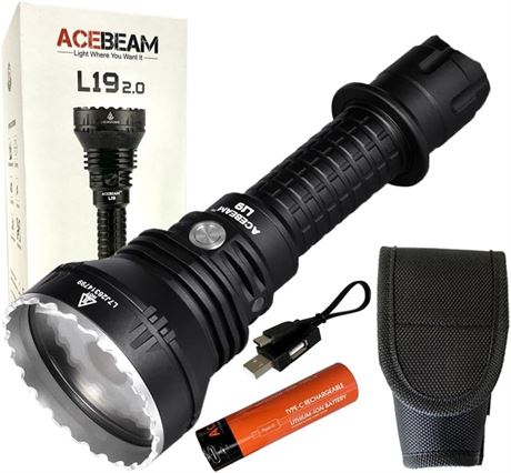 Acebeam L19 2.0 Long Range Flashlight 2200 Lumens 1083m