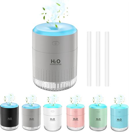 Mini Rechargeable Humidifier 7-Color Cool Mist Portable Desk Bedroom Baby Office