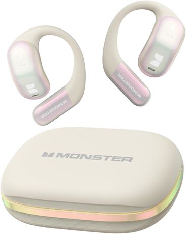 couteurs Monster Open Ear AC326, Bluetooth 6.0, double micro, conduction