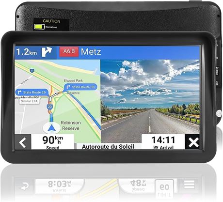 Car GPS Navigation Truck/RV, 9-inch Touch Screen, 2026 Map, Updates