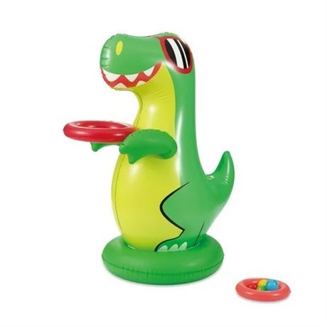 Play Day Inflatable Dinosaur Ball Toss Pool Game Kids Outdoor Summer Toy Age 3+