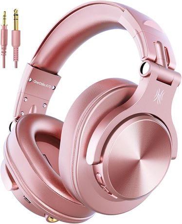OneOdio A70 Bluetooth Over-Ear DJ Headphones, 72H Playtime, Wired/Wireless