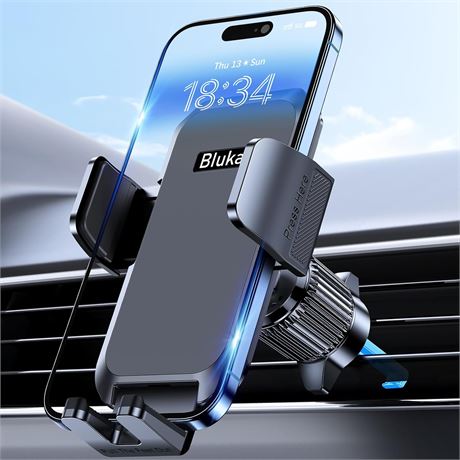 Blukar Car Phone Holder, Air Vent Mount, 360  Rotation, One-Button Release