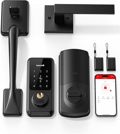 Hornbill Smart Keyless Entry Door Lock with Handle, Keypad Deadbolt
