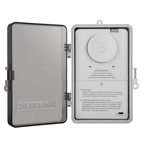 Suraielec WiFi Pool Timer, 40A/2HP, 120 277VAC, Heavy-Duty Controller