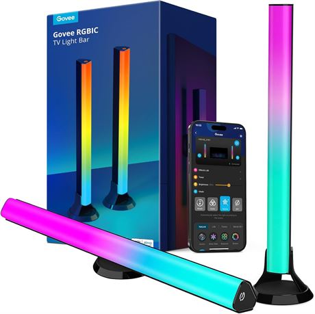 Govee RGBIC 15" TV Backlight Bars, Smart WiFi LED Light Bars for 45-70"