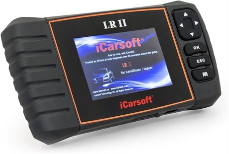 iCarsoft LR II OBD2 Scanner Tool for Land Rover & Jaguar, ABS, SRS, Oil Reset