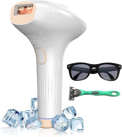 Ice-Cooling IPL Hair Removal Device, 999999 Flashes, Long-Lasting Epilator