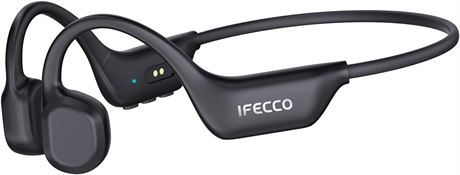 IFECCO Bone Conduction Headphones Bluetooth 6.0, IP67 Waterproof, with Mic