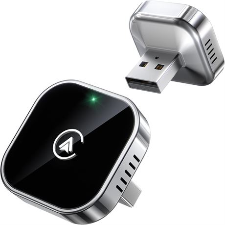 Teeran 2 in 1 Wireless CarPlay & Android Auto Adapter, Plug & Play