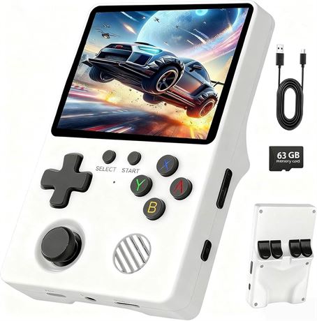 Retro Handheld Console with 20000+ Games, 3.5in IPS, 64GB, 3000mAh Battery(G33)