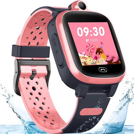 4G GPS Kids Smartwatch with Real-Time Tracking, Waterproof, SOS, Camera