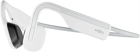 Shokz OpenMove Open-Ear Bluetooth Bone Conduction Headphones, White