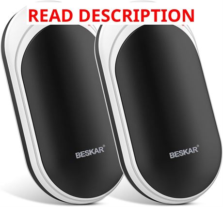 BESKAR 5200mAh Rechargeable Hand Warmer, Double-Sided USB Quick Charge