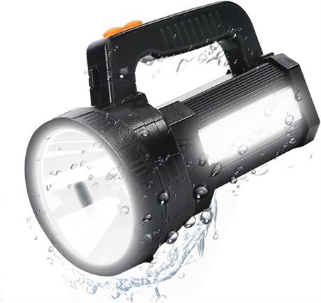 ERAY Rechargeable Flashlight – 10000 Lumens, 6 Modes, Searchlight