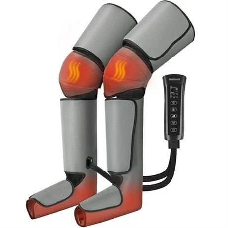 Nekteck Leg Massager for Circulation, Air Compression (Foot/Calf/Thigh), 2 Heat