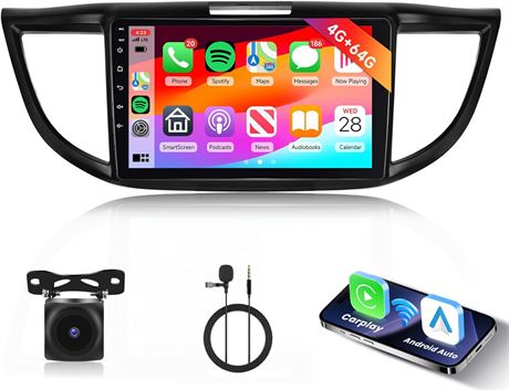 9" Android Car Stereo for Honda CRV 2012–2016 CarPlay