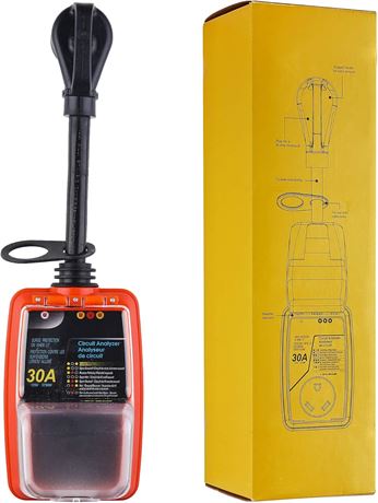 RV Surge Protector 30 Amp for Camper with Waterproof Cover & Lights