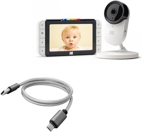 BoxWave DuraCable for Kodak Cherish C520, Braided Micro USB Charging Cable