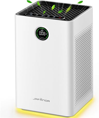 Jafanda Large Room Air Purifier, 1190 sq ft, 3-Stage Filtration, True HEPA + AC