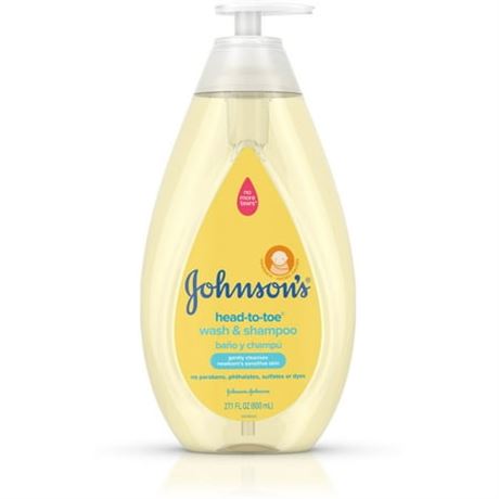 JOHNSON'S Baby Wash & Shampoo, 27.1 oz (Pack of 2)