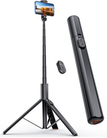 ANXRE 71" Tripod & Selfie Stick with Remote, for Phone, Camera, GoPro