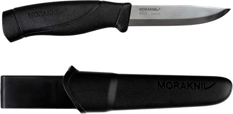 Morakniv Companion Heavy Duty Knife with 4.1-Inch Carbon Steel Blade