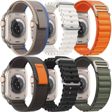 UHKZ 6 Pack Bands for Apple Watch Ultra SE