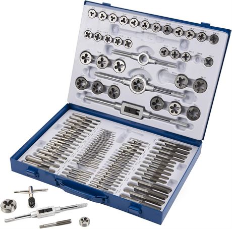 Kit de Rethreading Muzerdo 110PCS, SAE et Métrique, Acier à Roulements