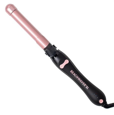 Beachwaver B1 Rotating 1" Ceramic Curling Iron, Auto Spin Wand for Waves, Rose