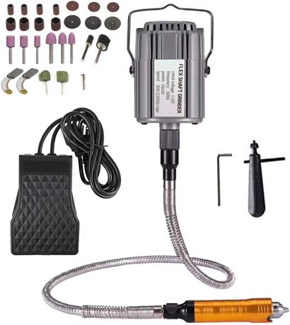 Go2Home 1/4HP Rotary Tool with Flex Shaft, Grinder Kit, 780W, 23000 RPM